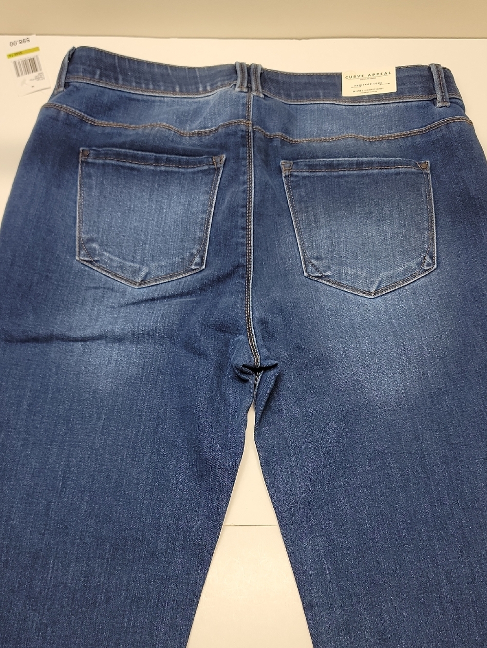 CURVE APPEAL NWT High-Rise Skinny Jeans - Union Blue - Picture 7 of 14